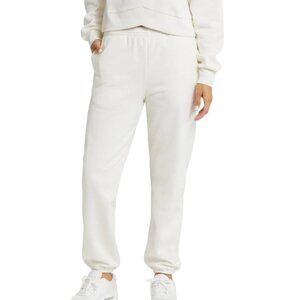 Monk & Lou White loungewear joggers Sweatpants Pockets  size LG